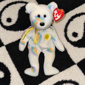 3/$30 Ty Plush Bear with Rainbow and Yellow Sun